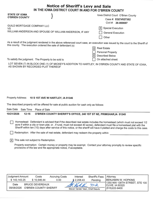 10 S. 1st Ave W foreclosure property image